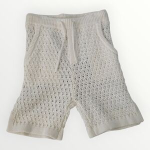 Vineyard Vines‎ Kids 6 Cream Textured Knit Lined Shorts Drawstring Waist